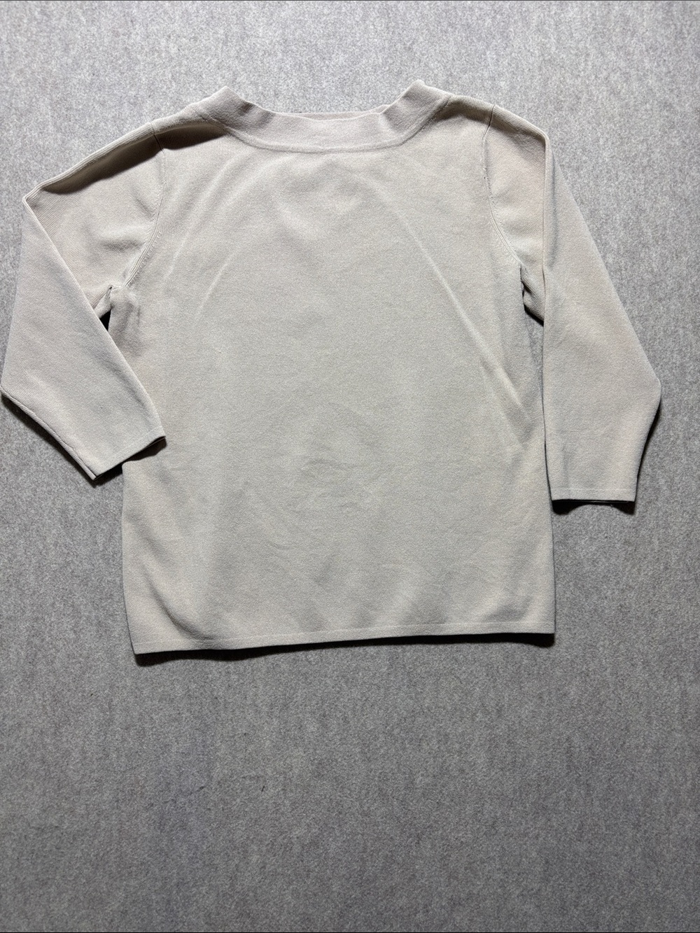 Once Again Top Beautiful Tan Top Size Medium 3/4 Sleeve (5)